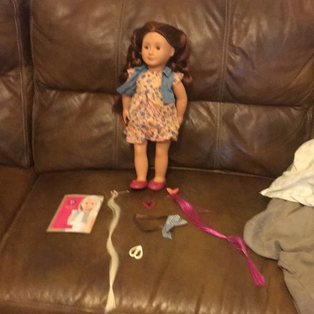Our story doll hair play knock off American girl